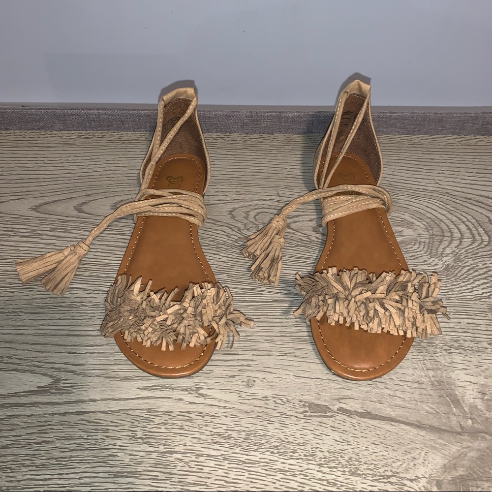 Lace up sandals